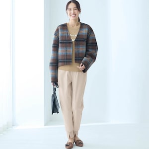モデル身長173cm／M※写真は撮影用のため股下+6cmになります。