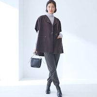 モデル身長168cm／M※写真は撮影用のため股下+6cmになります。