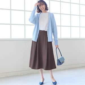 モデル身長169cm／M※写真は撮影用のため総丈+6cmになります。