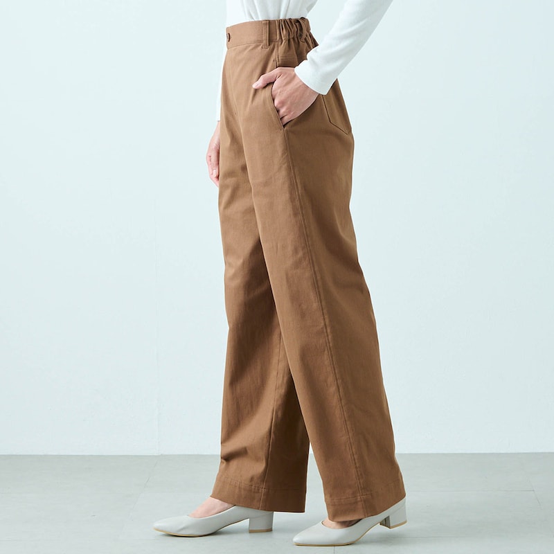 モデル身長167cm／M※写真は撮影用のため股下+6cmになります。