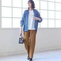 モデル身長169cm／M※写真は撮影用のため股下+6cmになります。