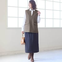 モデル身長168cm／M※ベストのみ着用