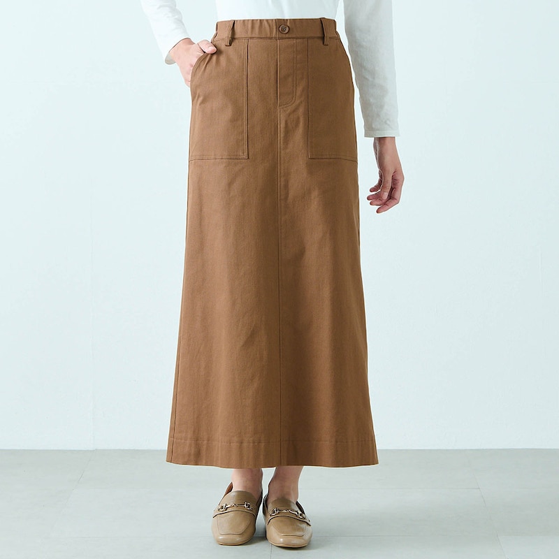 モデル身長168cm／M※写真は撮影用のため総丈+6cmになります。