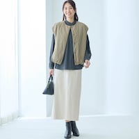 モデル身長173cm／M※写真は撮影用のため総丈+6cmになります。