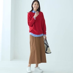 モデル身長173cm／M※写真は撮影用のため総丈+6cmになります。