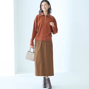 モデル身長172cm／M※写真は撮影用のため総丈+6cmになります。