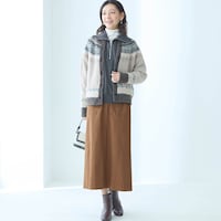 モデル身長172cm／M※写真は撮影用のため総丈+6cmになります。