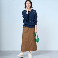 モデル身長168cm／M※写真は撮影用のため総丈+6cmになります。