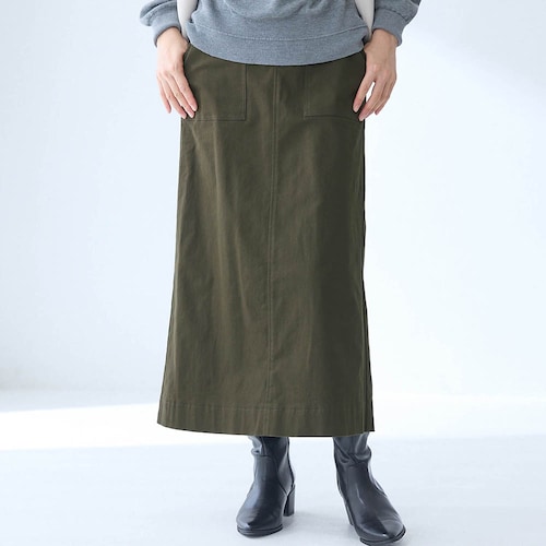 裏側綿素材あったかAラインスカート