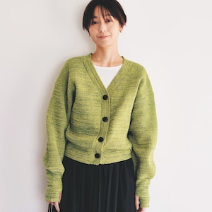 【ロウイング/Rowing】メランジVネックニットカーディガン