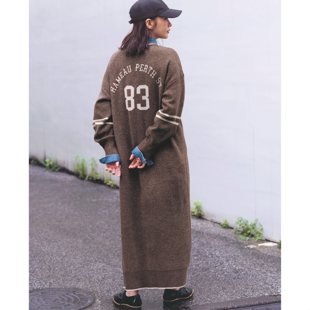 【ロウイング/Rowing】ナンバリングニットワンピース