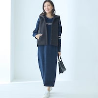 モデル身長172cm／M※写真は撮影用のため身丈+8cmになります。