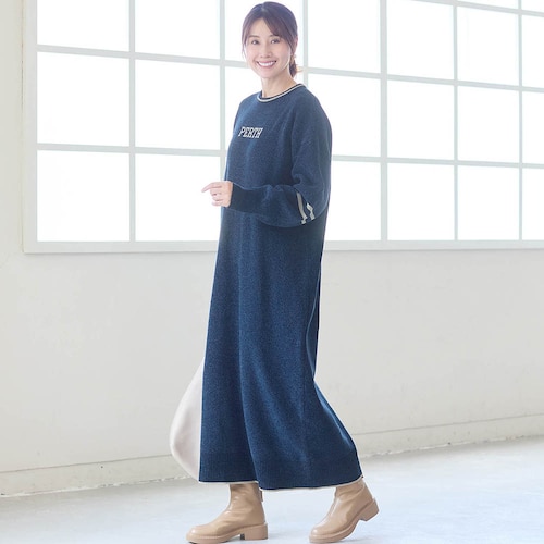 ナンバリングニットワンピース