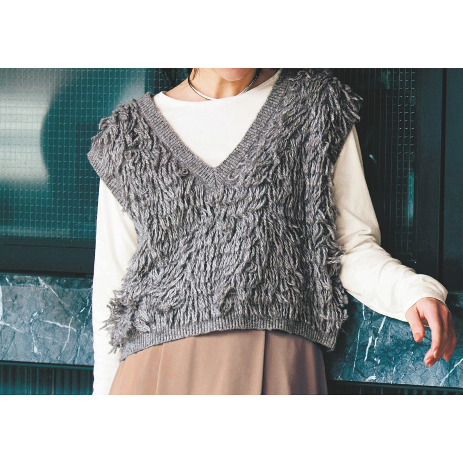 【スタイルノート/StyleNote】ループヤーンニットベスト