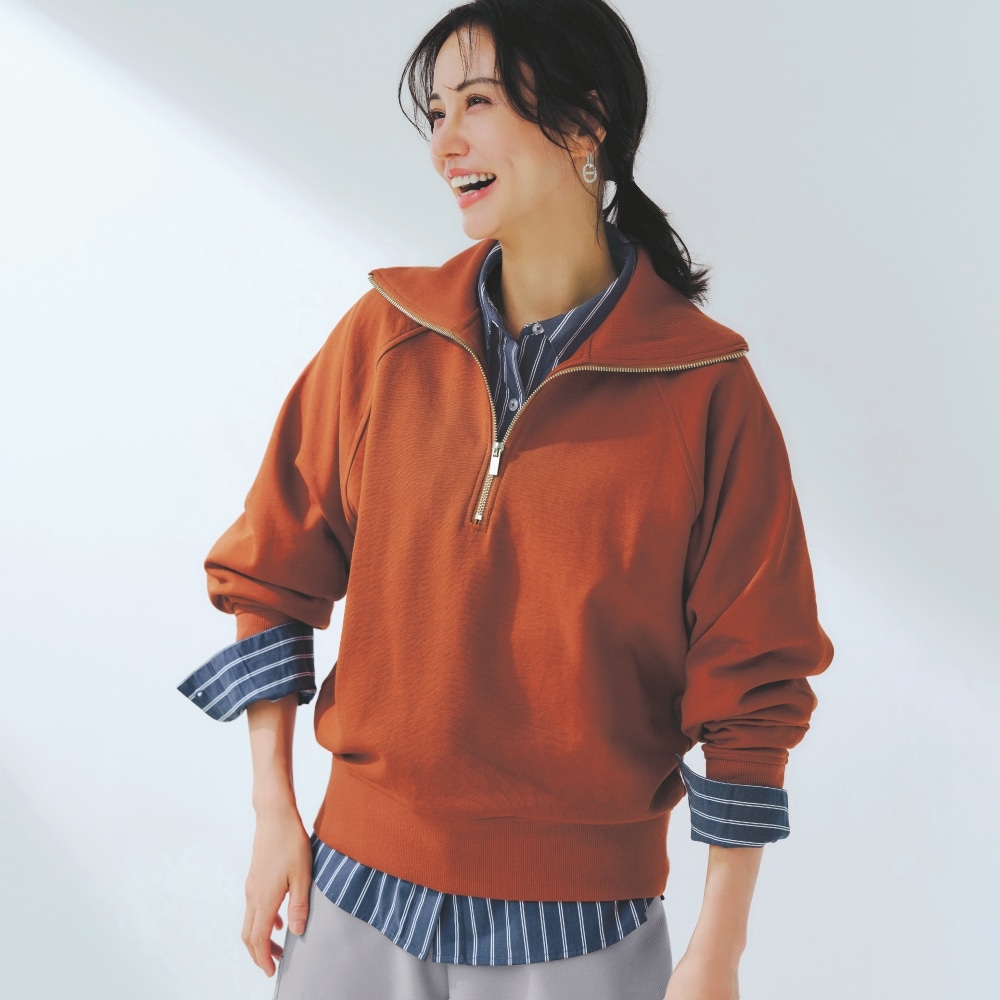 コットン裏毛ハーフジップスウェット(ロウイング／Rowing)｜通販の