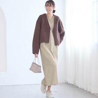 モデル身長169cm／M※写真は撮影用のため身丈+8cmになります。