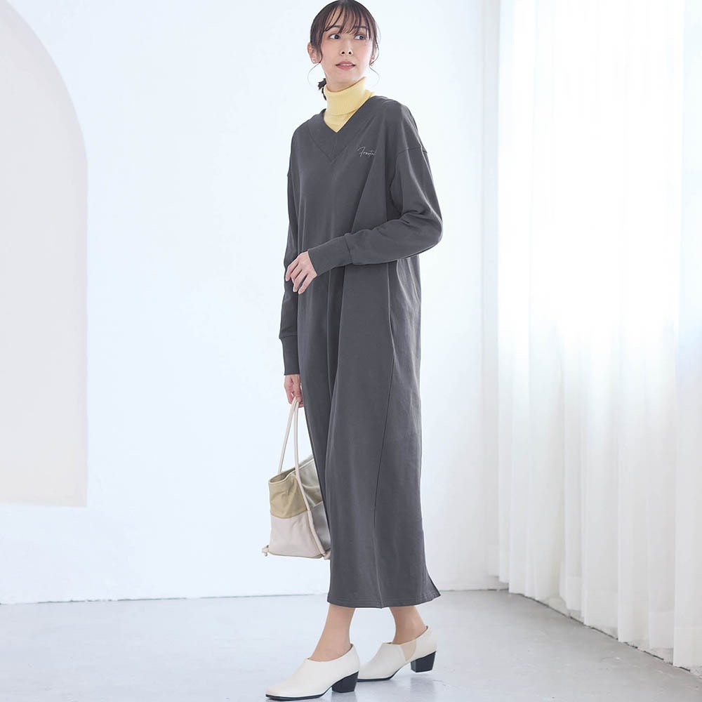 モデル身長169cm／M※写真は撮影用のため身丈+8cmになります。