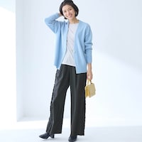 モデル身長168cm／M※写真は撮影用のため股下+6cmになります。