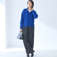 モデル身長168cm／M※写真は撮影用のため股下+6cmになります。