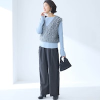 モデル身長168cm／M※写真は撮影用のため股下+6cmになります。
