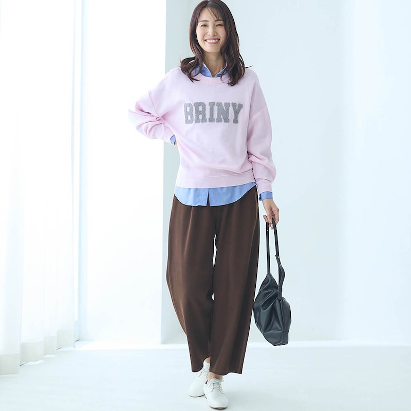 モデル身長173cm／M※写真は撮影用のため股下+6cmになります。