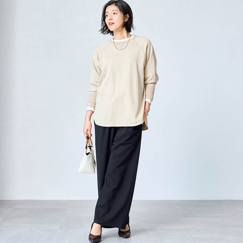 モデル身長168cm／M※写真は撮影用のため股下+6cmになります。