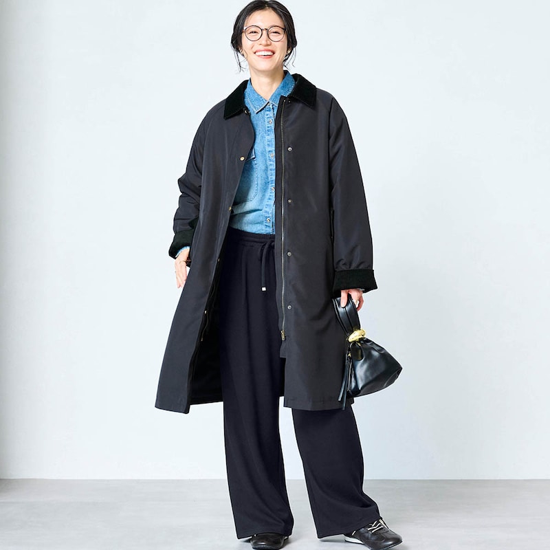 モデル身長168cm／M※写真は撮影用のため股下+6cmになります。