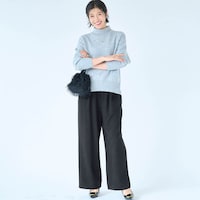 モデル身長168cm／M※写真は撮影用のため股下+6cmになります。