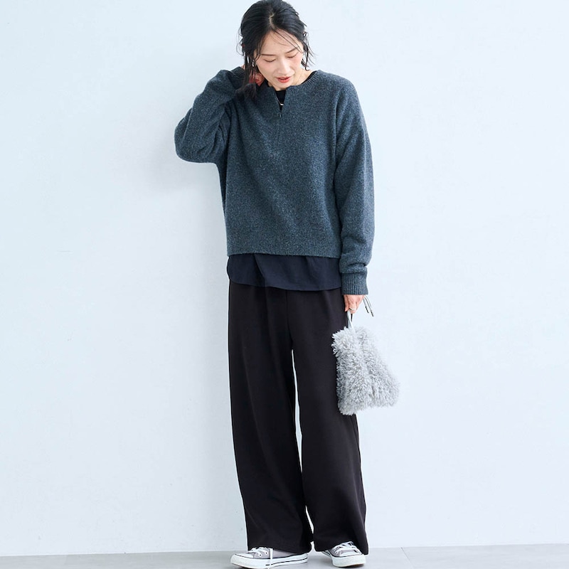 モデル身長168cm／M※写真は撮影用のため股下+6cmになります。