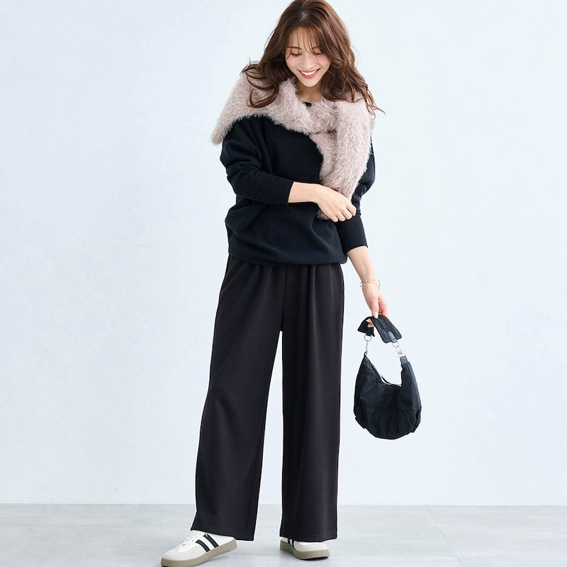 モデル身長168cm／M※写真は撮影用のため股下+6cmになります。