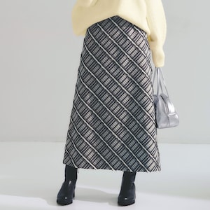【スタイルノート/StyleNote】先染めカットジャカードスカート[日本製]