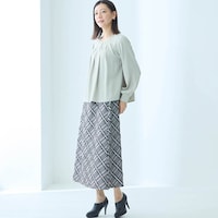 モデル身長172cm／M※写真は撮影用のため総丈+6cmになります。