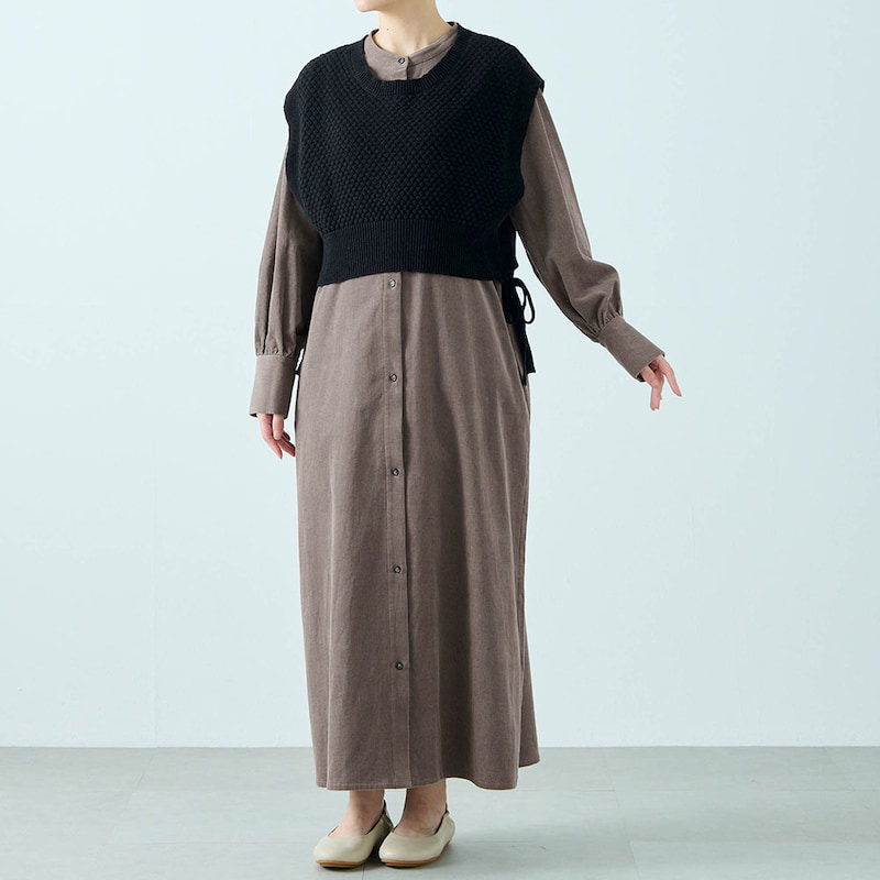 モデル身長168cm／M※写真は撮影用のため着丈+8cmになります。