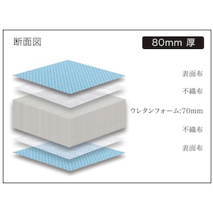 程よい弾力が体のラインにフィットします。