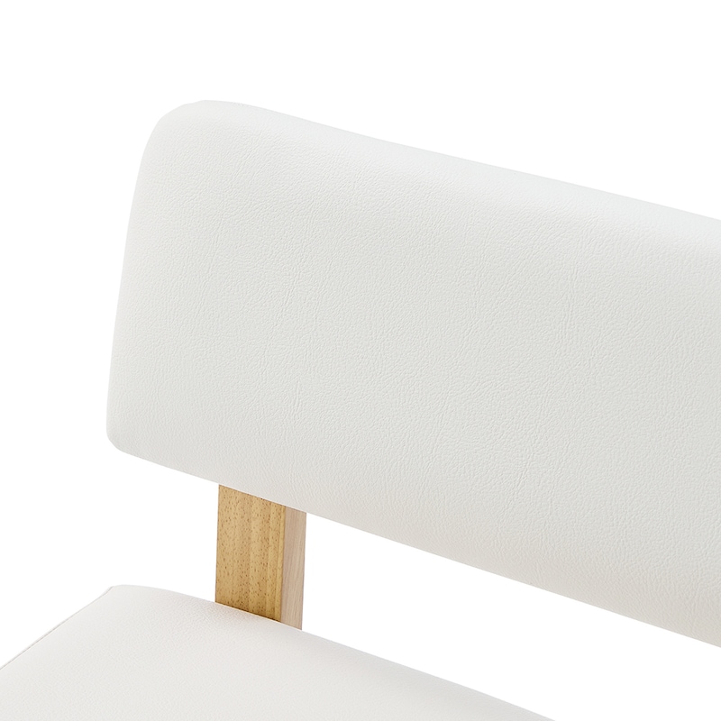 背もたれ部アップ/ナチュラル×ホワイト