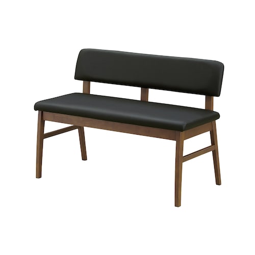 背もたれ付きで座りやすいダイニングベンチ