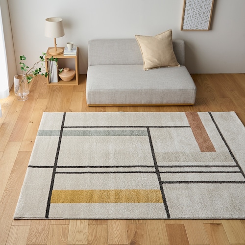 モダンデザインがおしゃれなウィルトン織りラグ