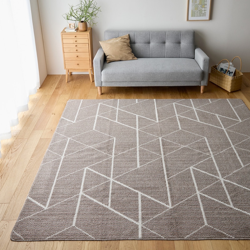 ベージュ/約180×220cm