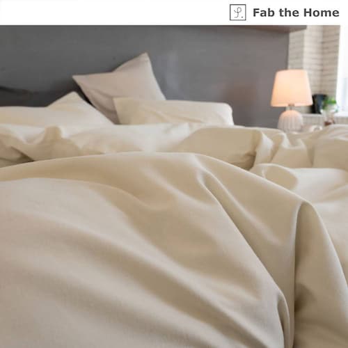 シンプル無地の綿ビエラ掛け布団カバー・枕カバー・ボックスシーツ＜単品＞