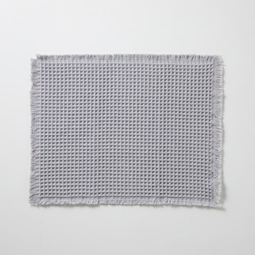 足触りが心地良いワッフルバスマット