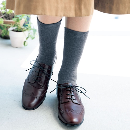 【定期お届け】 冷えとりおでかけ２重編みくつした ：3回サイクルフリー