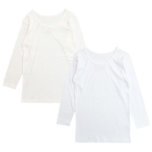 【２枚組】綿素材フライスインナー【子供 ジュニア】