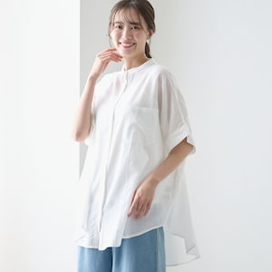 【ベルメゾン】後ろギャザーブラウス