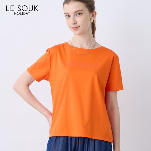同色ロゴTシャツ【接触冷感】