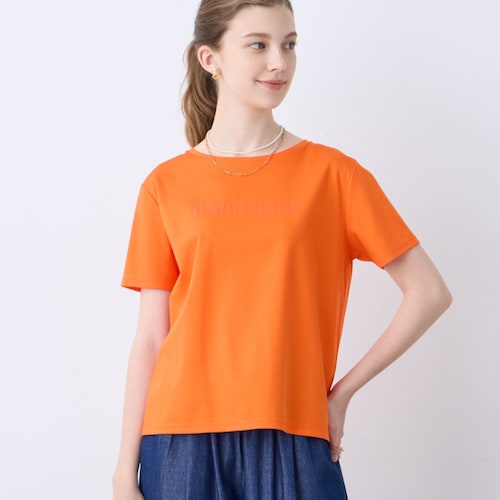 同色ロゴTシャツ【接触冷感】