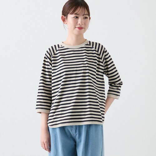 ゆったりシルエットラグラン7分袖カットソー