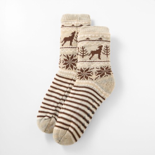 メンズ あったか極厚裏ボアルームソックス