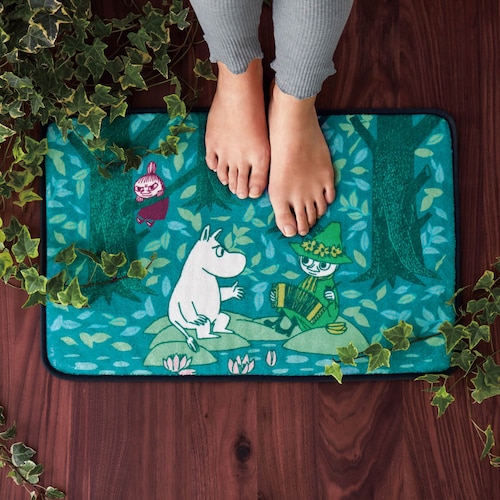 【クリアランス】【1回のみお届け】[スナフキン] 「ムーミン」ふんわりマイクロファイバーのマルチマット