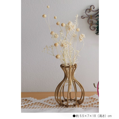 【クリアランス】【1回のみお届け】[ゴールド] ワイヤーワークを楽しむフラワーアレンジ手作りキット