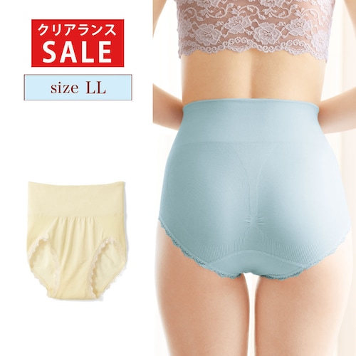 【クリアランス】【1回のみお届け】[クリーム][LLサイズ] ソフトフィット成型ショーツ